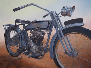 Print of Motorcycle Paintings by Trent Wylie