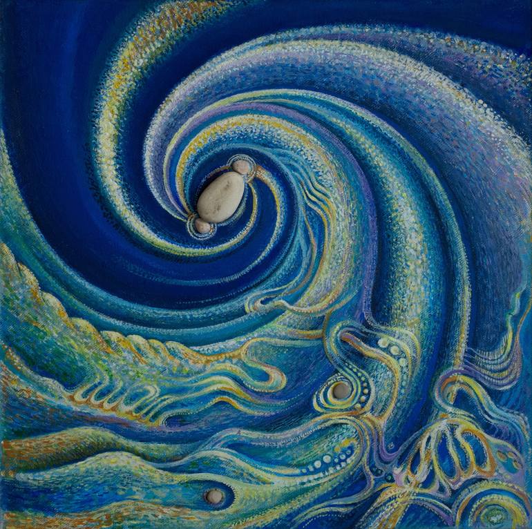 Upward spiral Painting by Marina Gromova