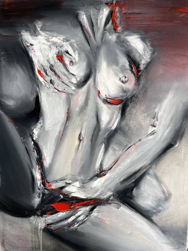 Print of Expressionism Erotic Paintings by Ekaterina Sotina