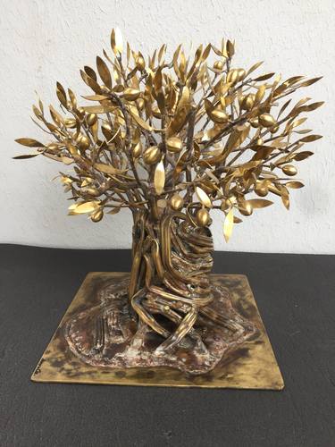 Original Tree Sculpture by Semra Ozumerzifon