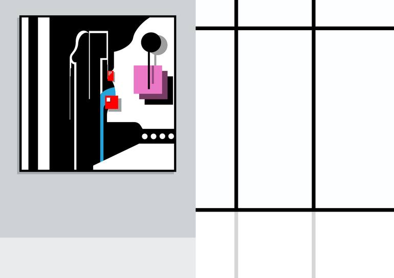 Original Abstract Expressionism Erotic Digital by Simon Fleeman