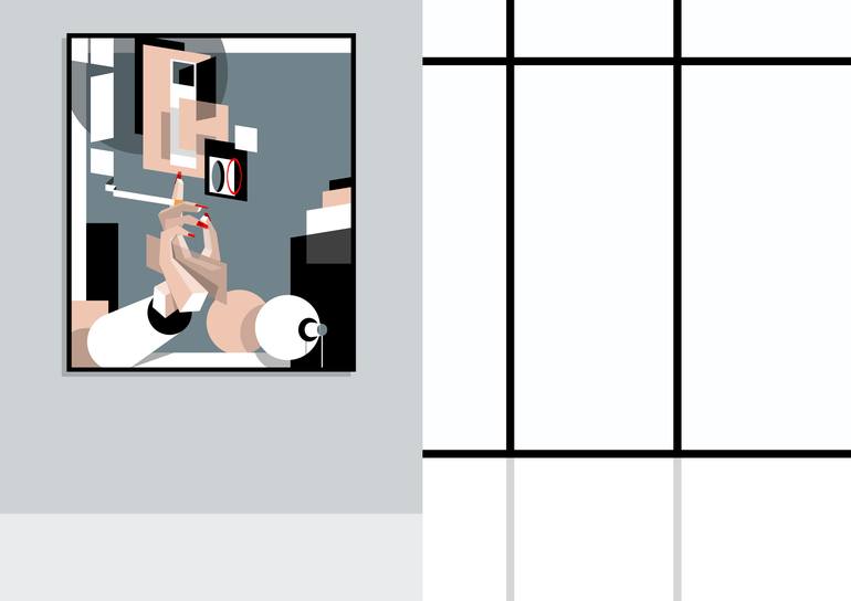 Original Abstract Expressionism Pop Culture/Celebrity Digital by Simon Fleeman