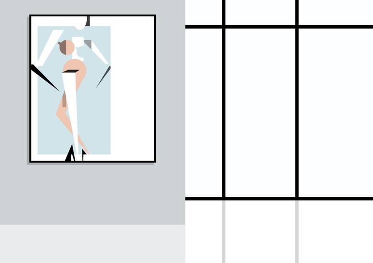 Original Abstract Expressionism Body Digital by Simon Fleeman