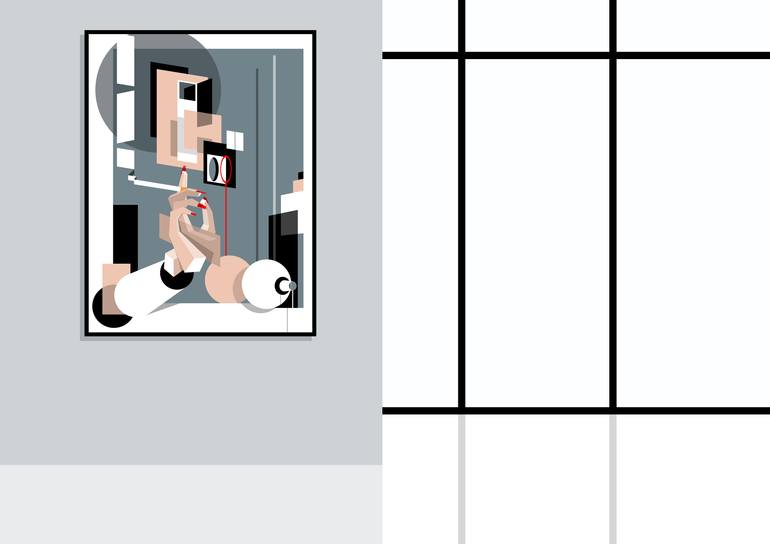 Original Abstract Expressionism Abstract Mixed Media by Simon Fleeman