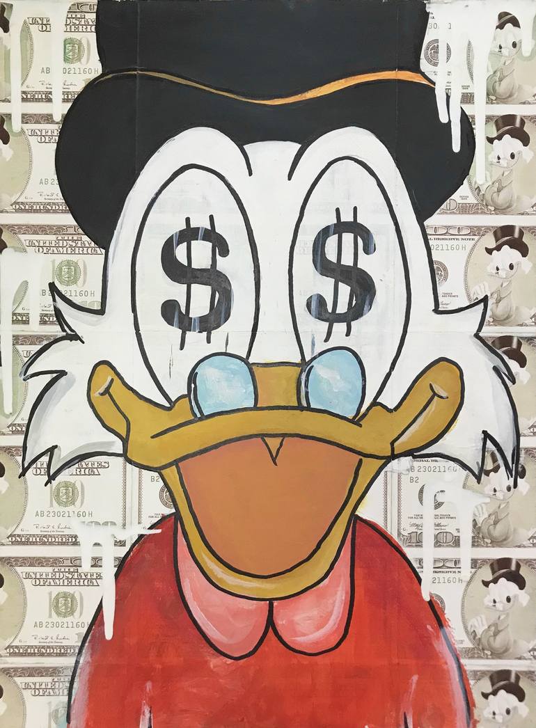 Scrooge McDuck - Louis Vuitton II - Artash Hakobyan - Acrylic on Canvas