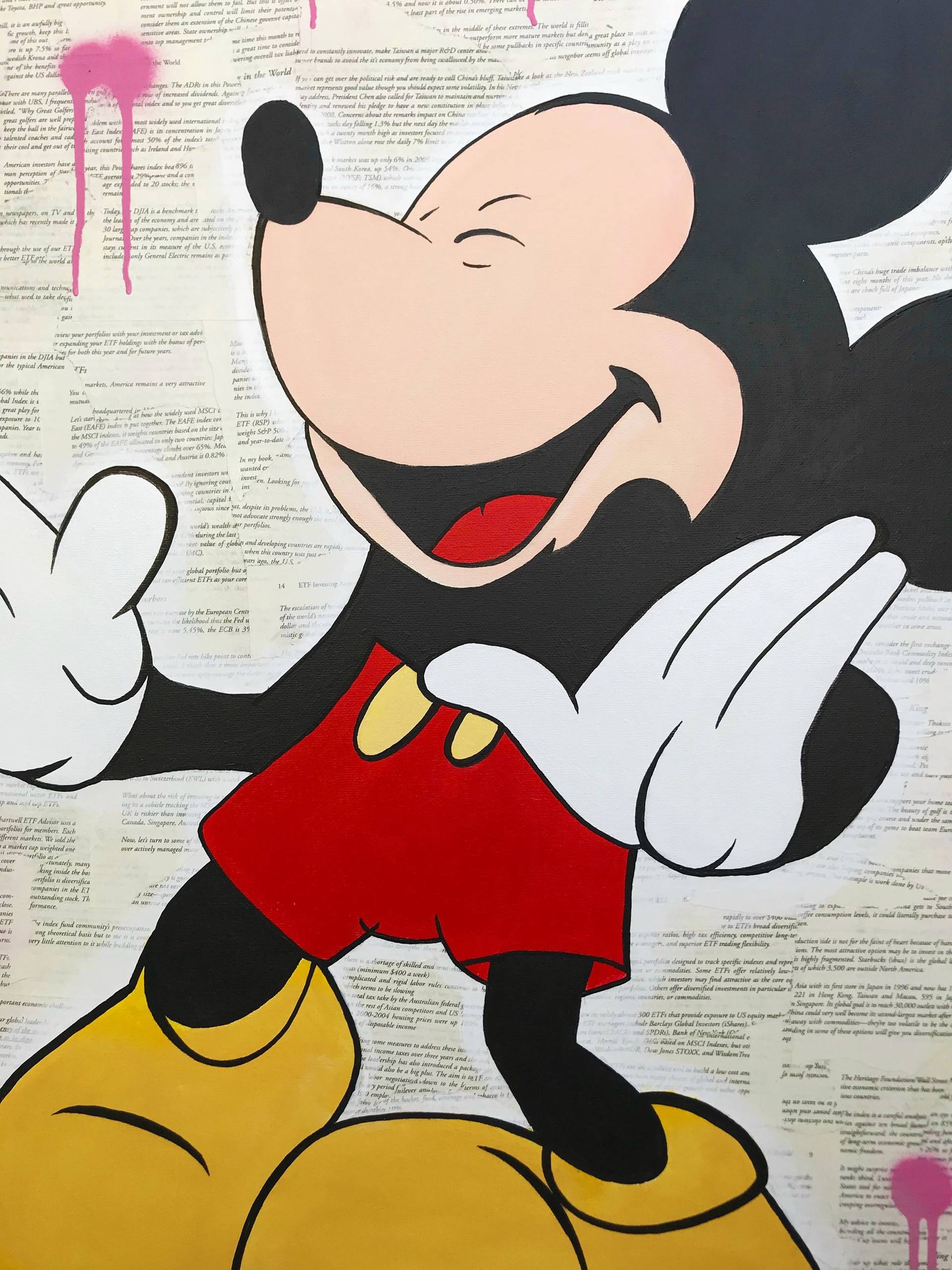 Mickey Mouse - Louis Vuitton - Artash Hakobyan - Acrylic on Canvas