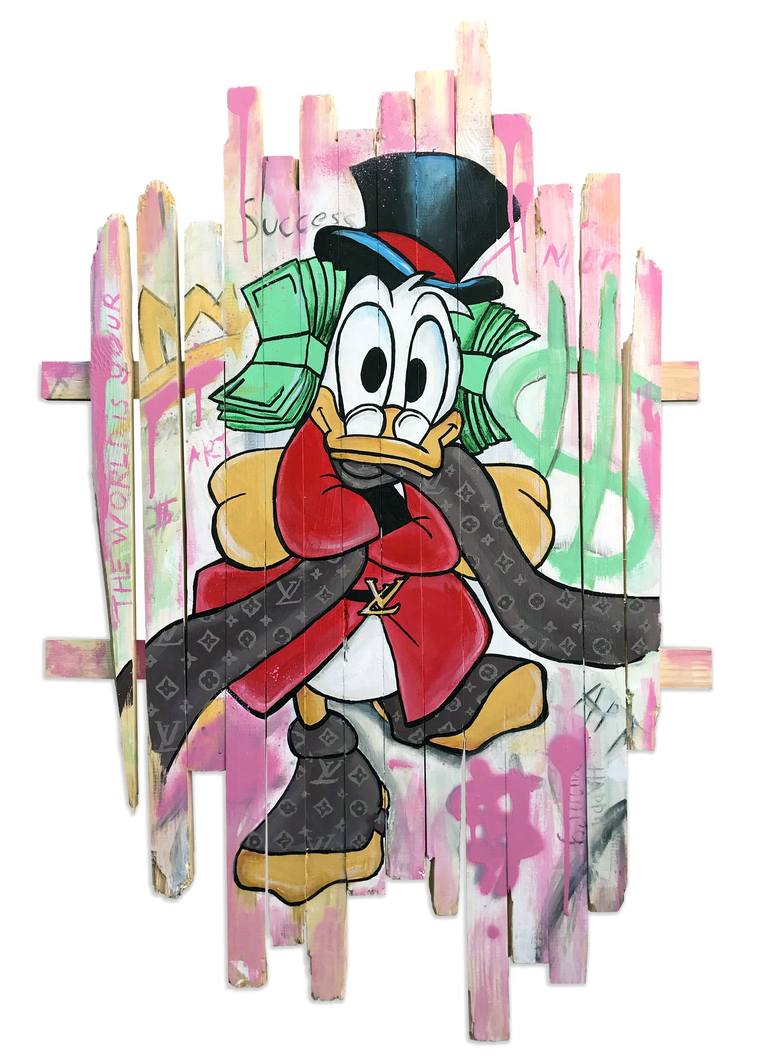 Scrooge McDuck - Louis Vuitton II - Artash Hakobyan - Acrylic on Canvas