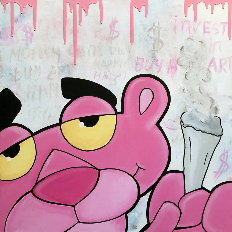 Pink Panther Painting by Artash Hakobyan