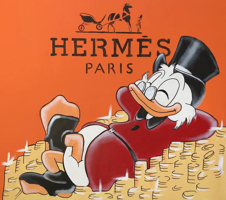 Scrooge McDuck - Hermes Painting by Artash Hakobyan
