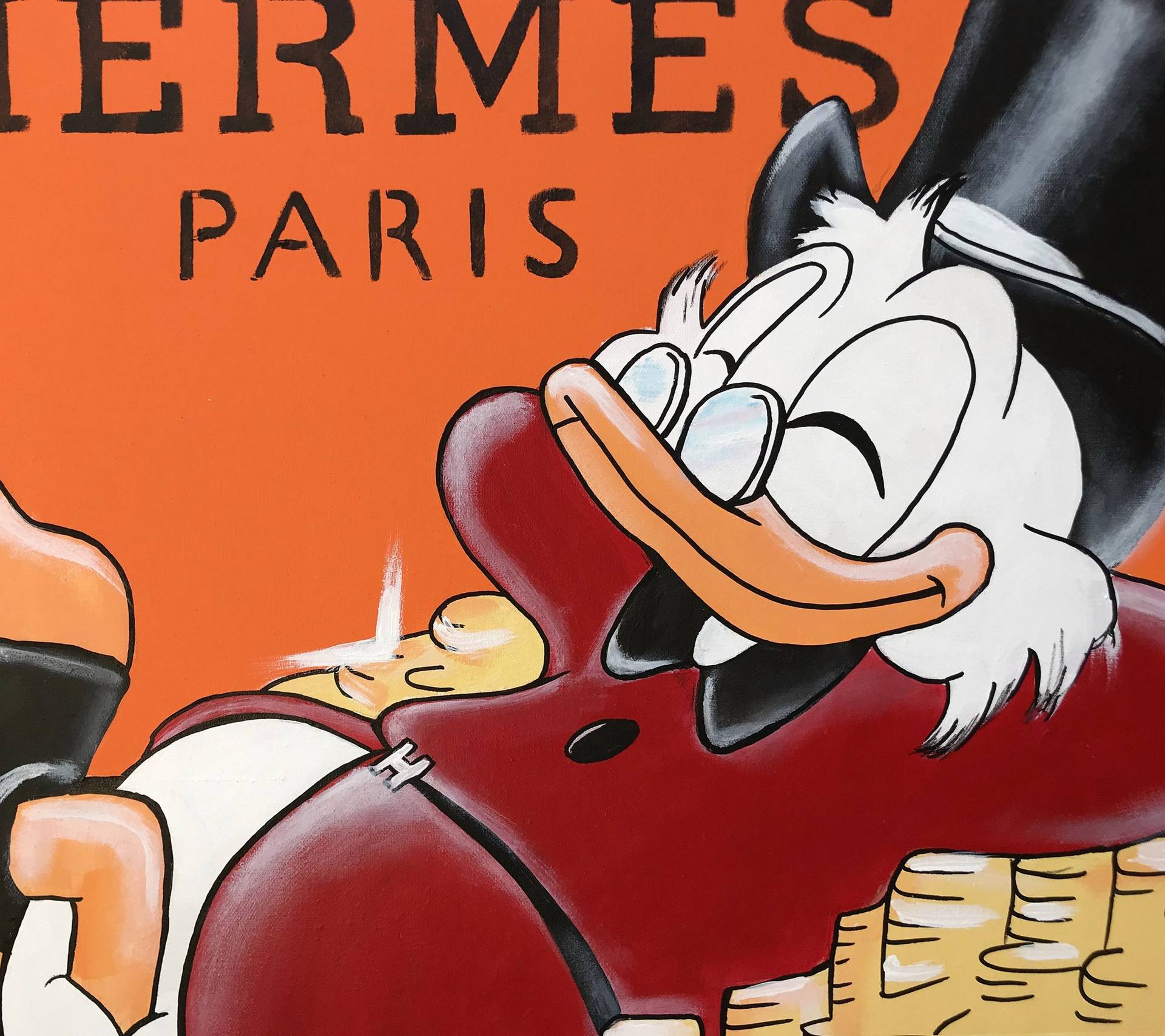 Eden Gallery - Our favorite #scrooge smellin' the money Hermes