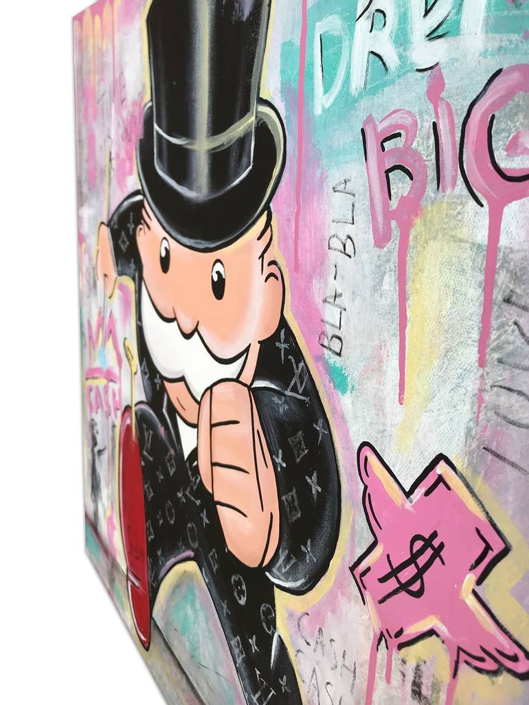 NEW Hermes Monopoly Man Richie Rich Custom Graffiti Art Print Poster Canvas