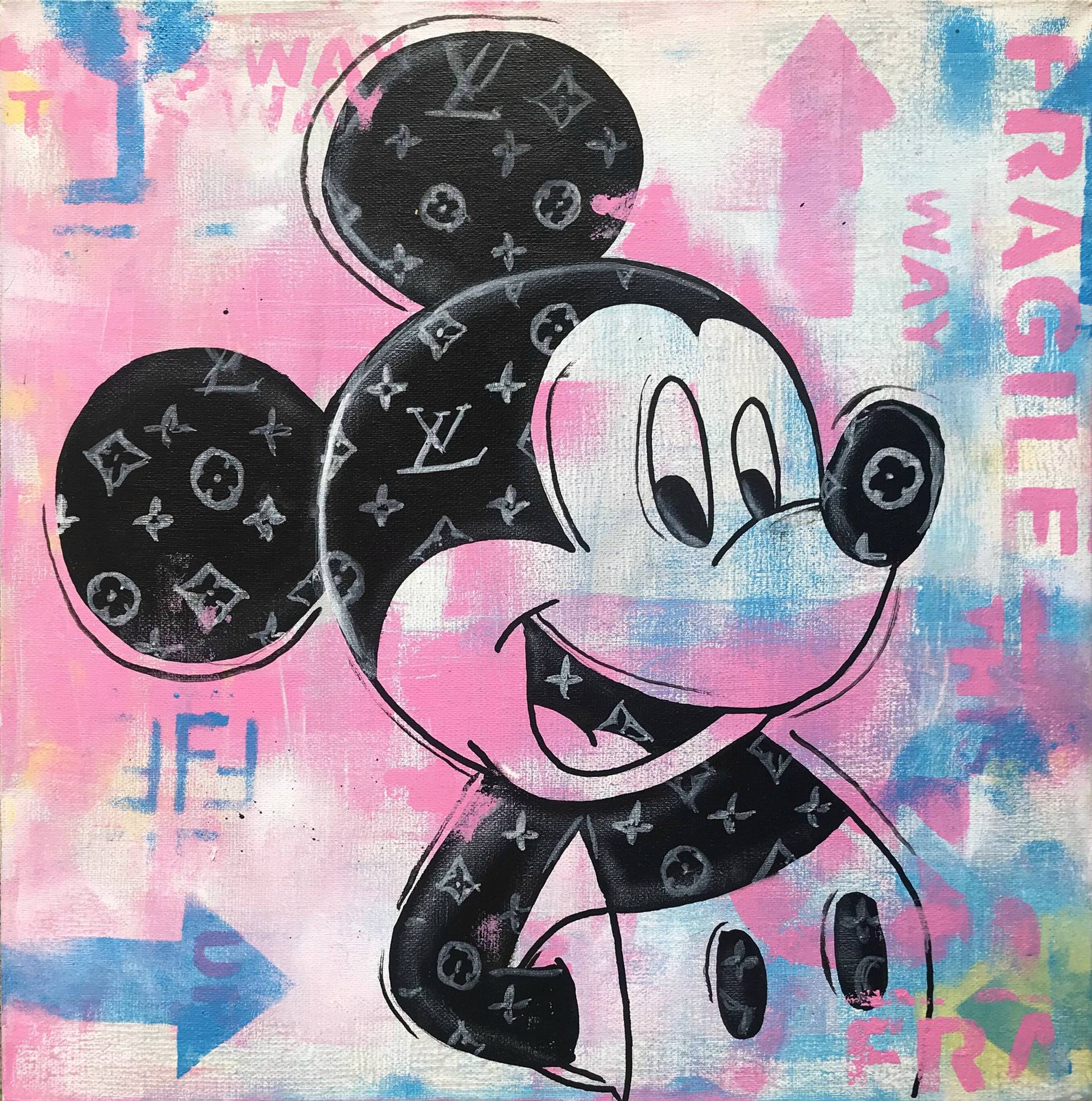 Mickey Mouse LV Painting by Yana Barbatkova