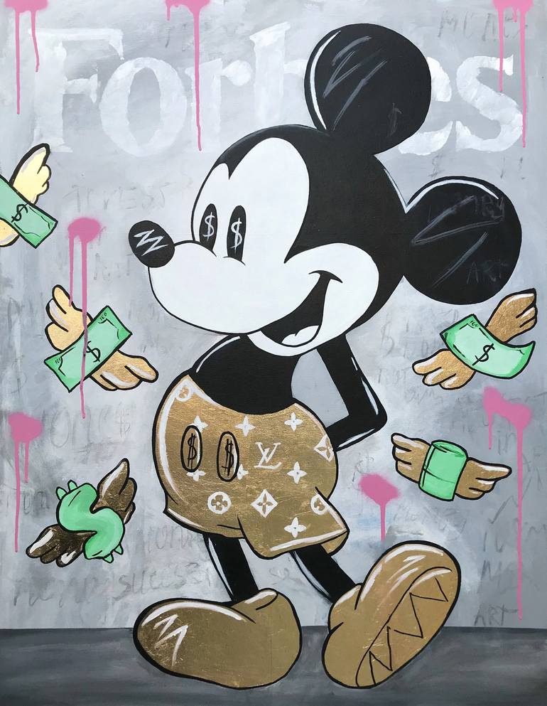 Mickey Mouse - Louis Vuitton Painting by Artash Hakobyan