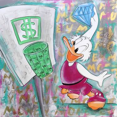 Scrooge McDuck - Hermes Painting by Artash Hakobyan