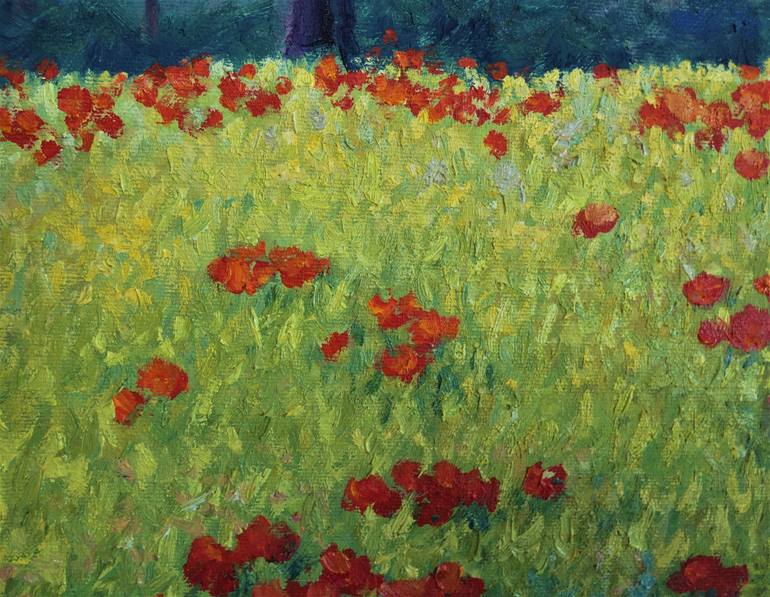 Original Impressionism Landscape Painting by Felicia Trales