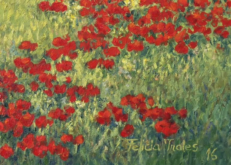 Original Impressionism Landscape Painting by Felicia Trales