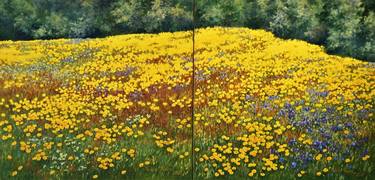 Yellow Flowered Field (diptych) thumb