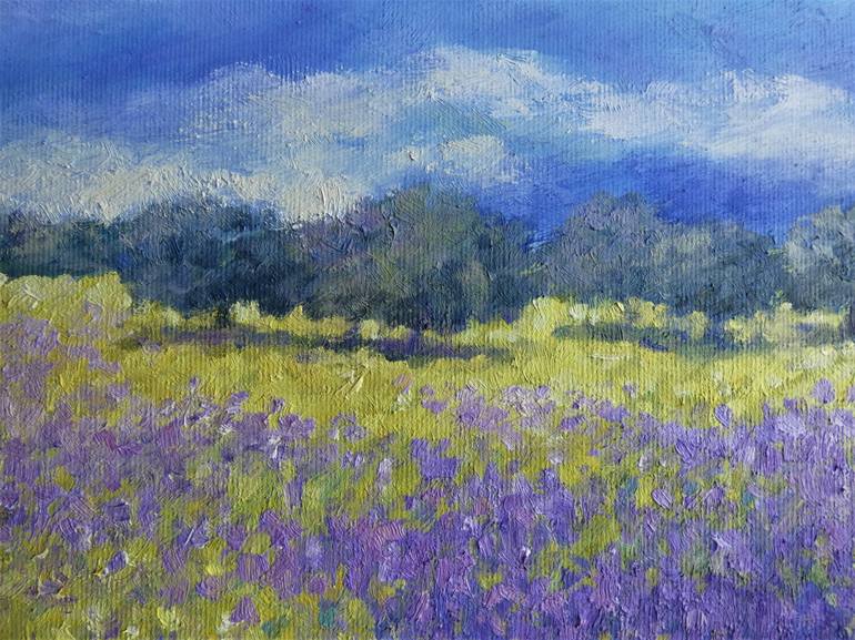 Original Impressionism Landscape Painting by Felicia Trales