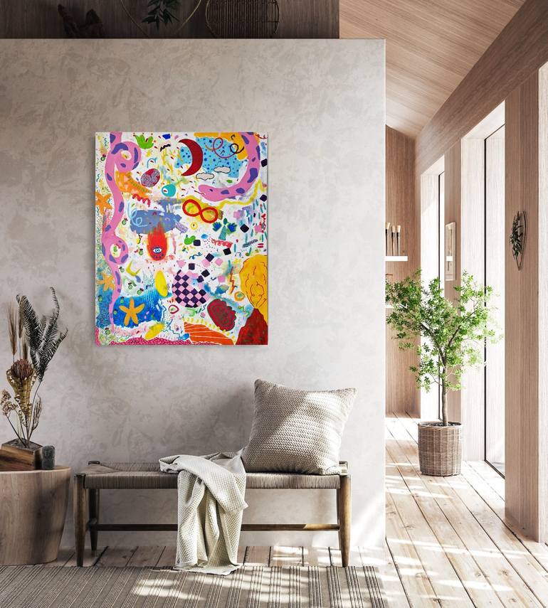 Original Abstract Painting by Mathilde Arthaud