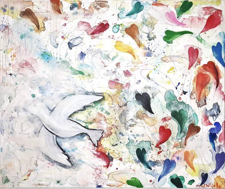 Original Abstract Expressionism Abstract Paintings by Mathilde Arthaud