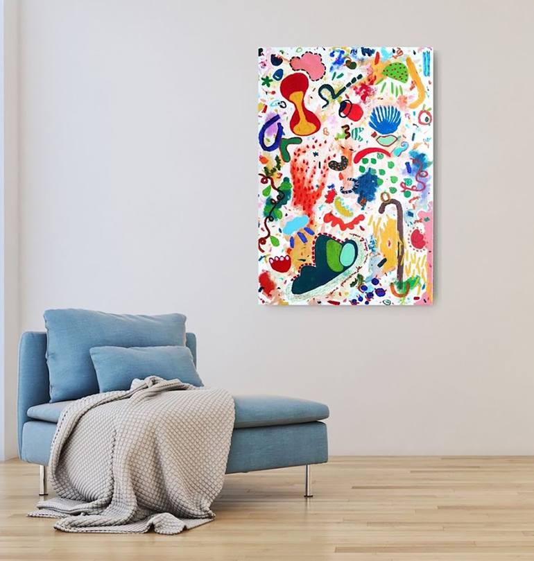 Original Abstract Painting by Mathilde Arthaud