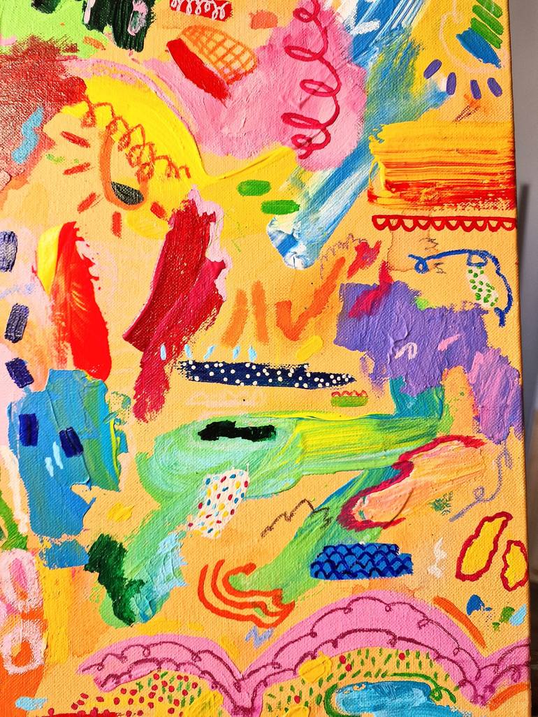 Original Abstract Expressionism Abstract Painting by Mathilde Arthaud