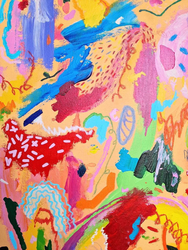 Original Abstract Expressionism Abstract Painting by Mathilde Arthaud