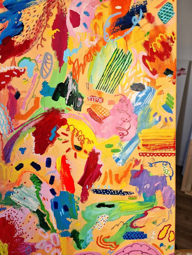 Original Abstract Expressionism Abstract Painting by Mathilde Arthaud