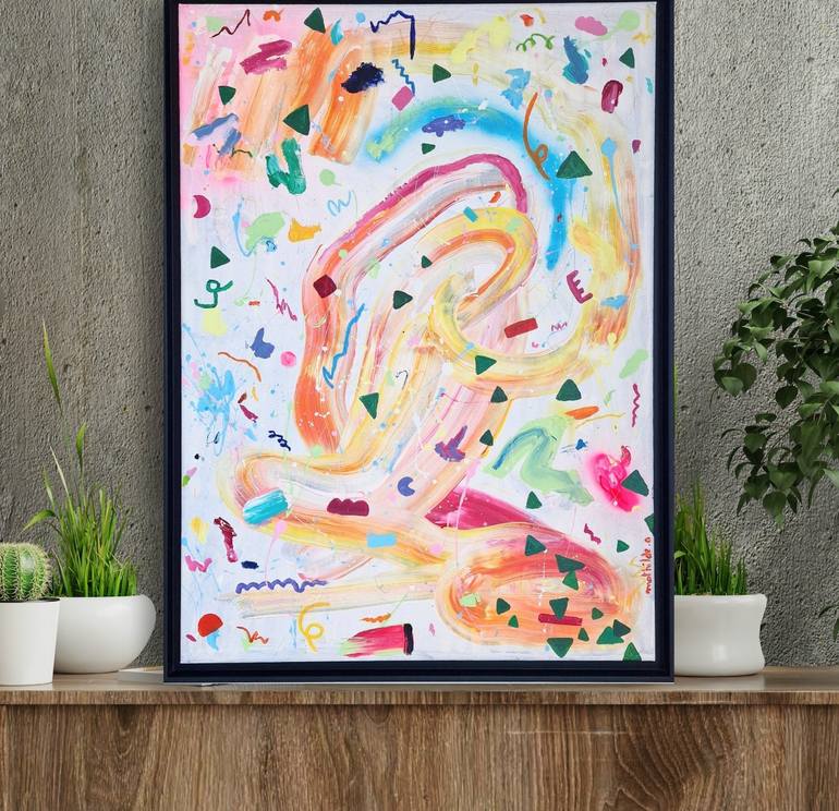 Original Abstract Expressionism Abstract Painting by Mathilde Arthaud