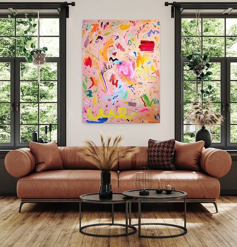 Original Abstract Expressionism Abstract Painting by Mathilde Arthaud