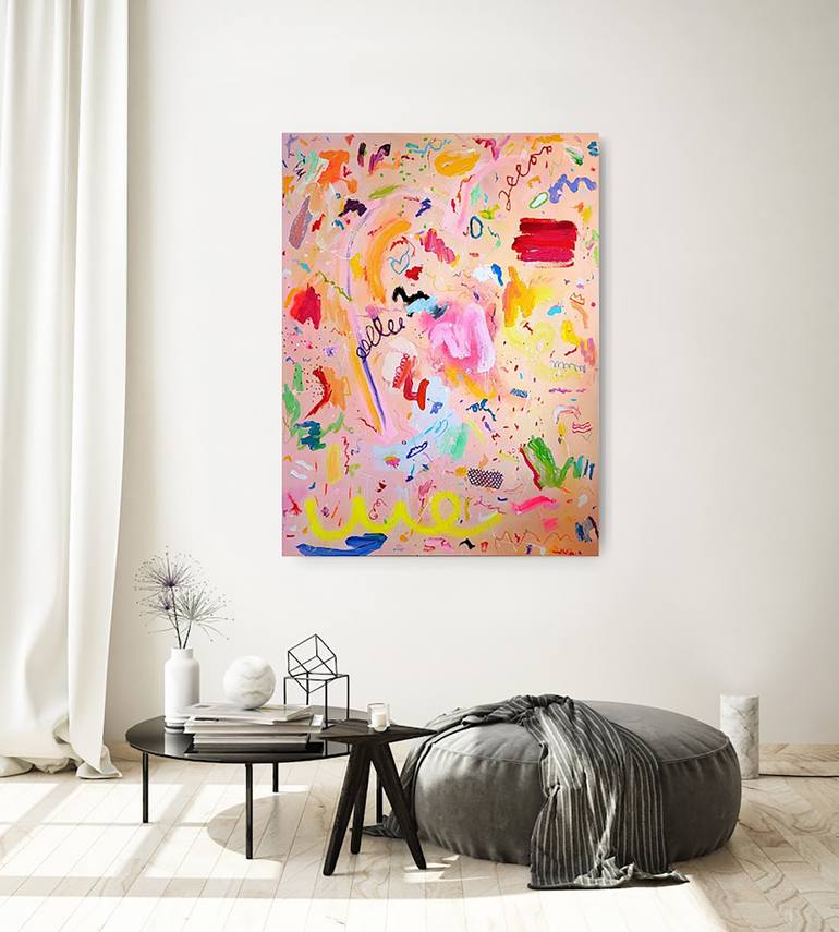 Original Abstract Expressionism Abstract Painting by Mathilde Arthaud