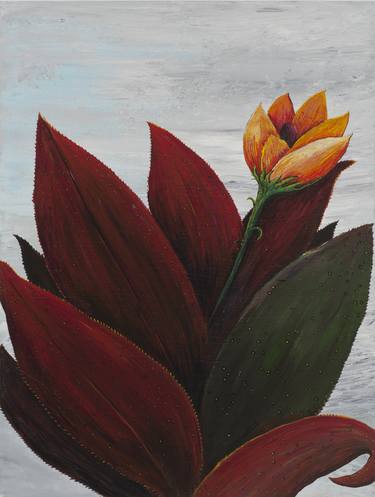 Original Folk Botanic Paintings by Roxene Rockwell