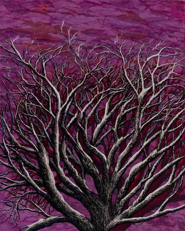 Print of Surrealism Tree Collage by Roxene Rockwell