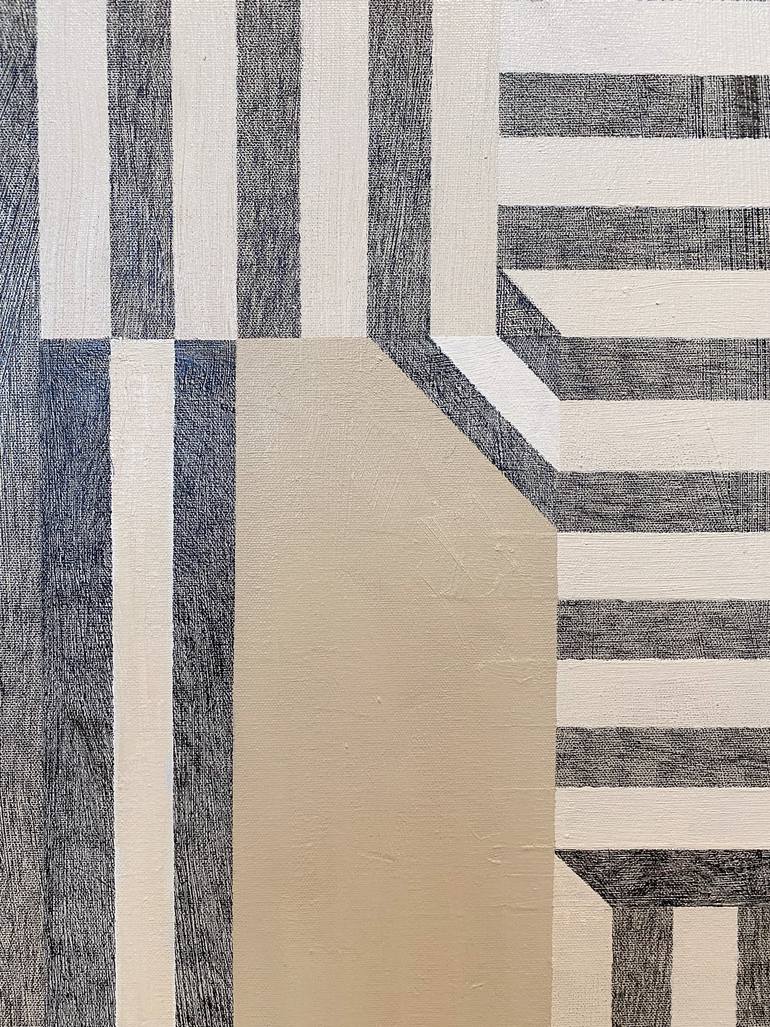 Original Geometric Abstract Painting by Aina Melis