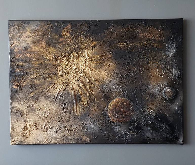 Original Contemporary Outer Space Painting by Vanja Zanze