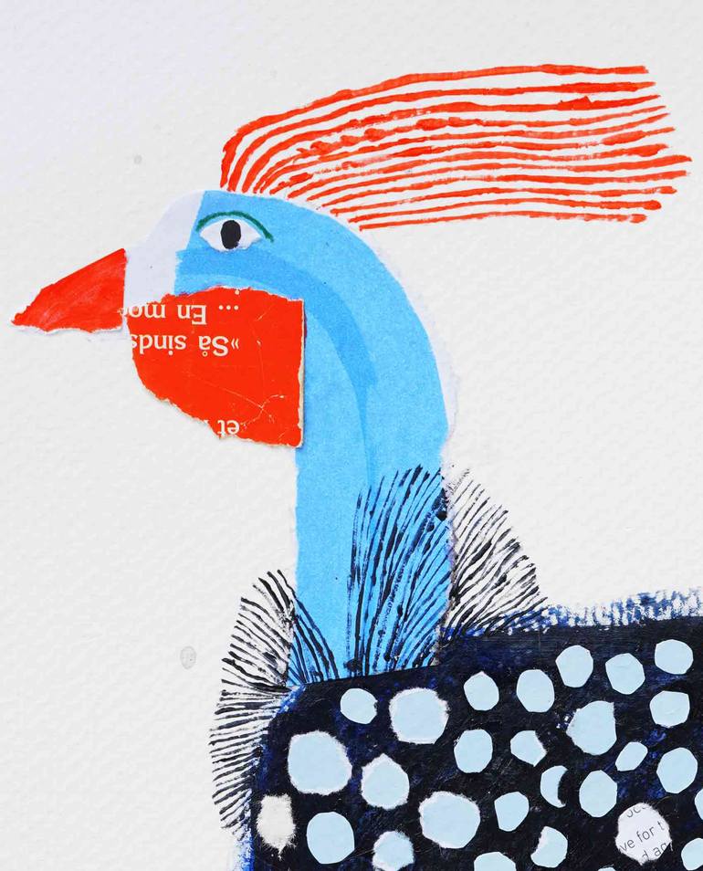 Original Folk Animal Collage by Sasipan Siriporn