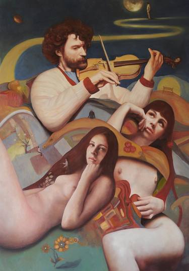 Original Figurative Fantasy Paintings by Andrea Esposito