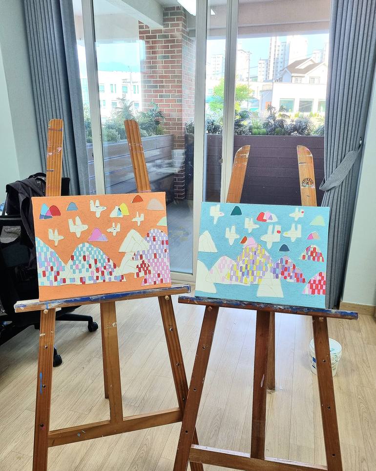 Original Pop Art Nature Painting by Hanji Park
