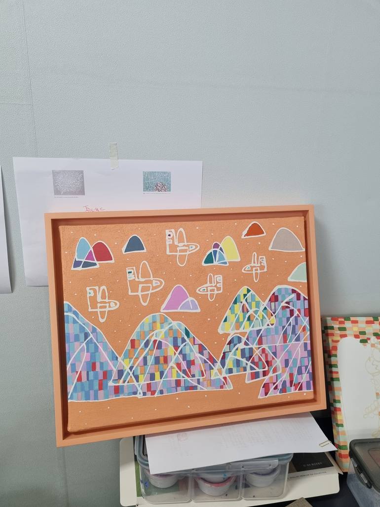 Original Pop Art Nature Painting by Hanji Park