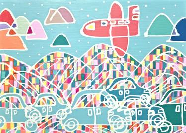 Original Pop Art Car Paintings by hanji Park