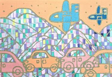 Original Pop Art Car Paintings by hanji Park