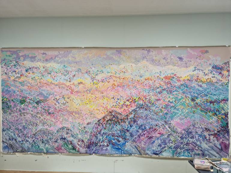 Original Pop Art Nature Painting by Hanji Park