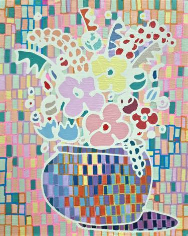 Original Pop Art Nature Painting by Hanji Park