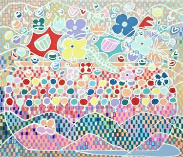 Original Pop Art Nature Painting by Hanji Park