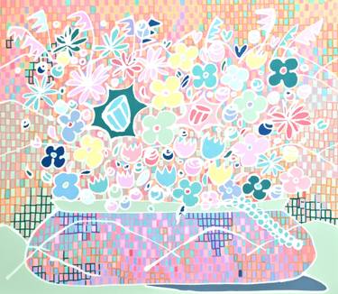 Original Pop Art Nature Painting by Hanji Park