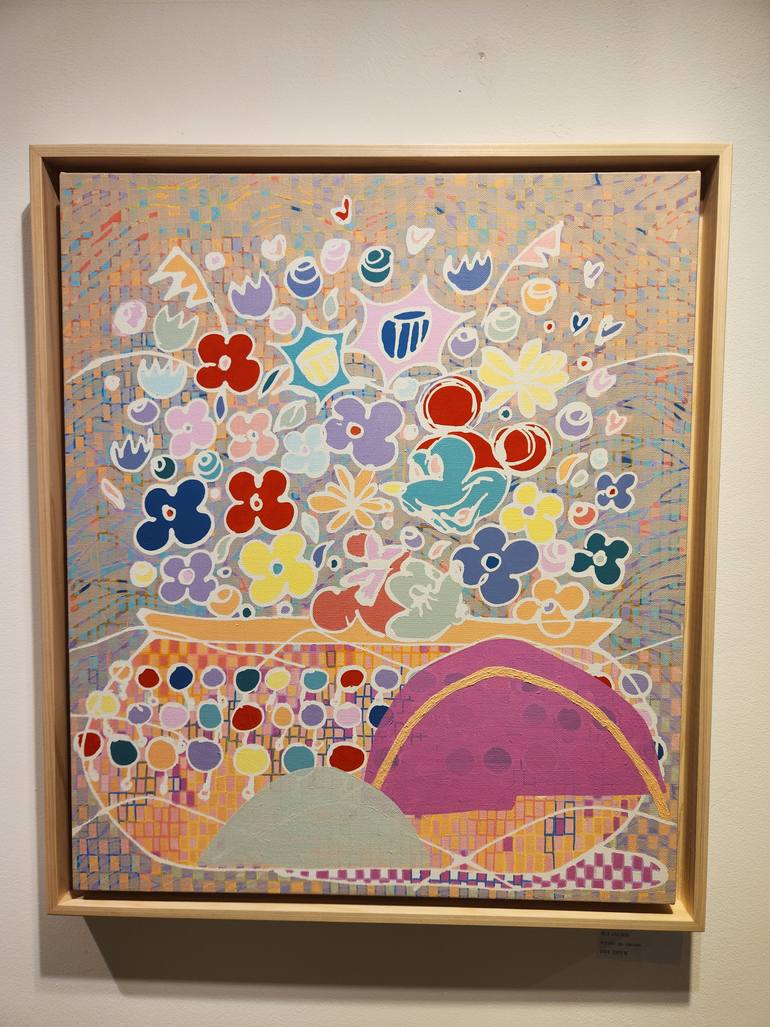 Original Pop Art Nature Painting by Hanji Park