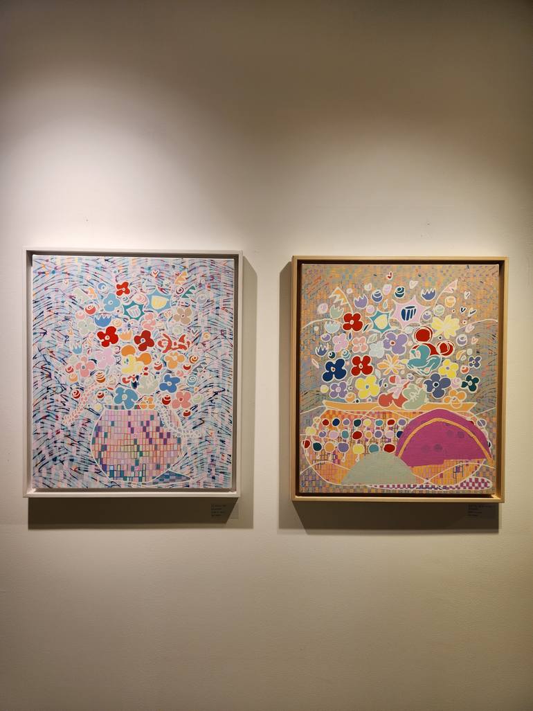 Original Pop Art Nature Painting by Hanji Park