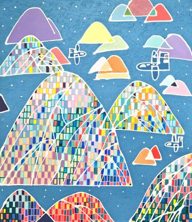 Original Pop Art Nature Painting by Hanji Park