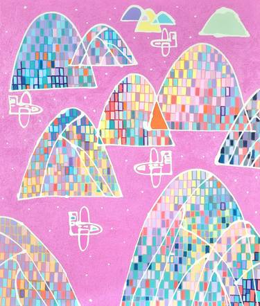 Original Pop Art Nature Painting by Hanji Park