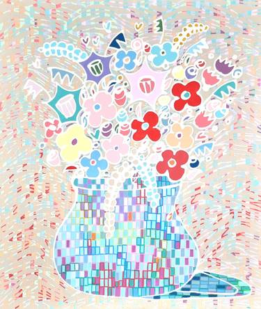 Original Pop Art Nature Painting by Hanji Park